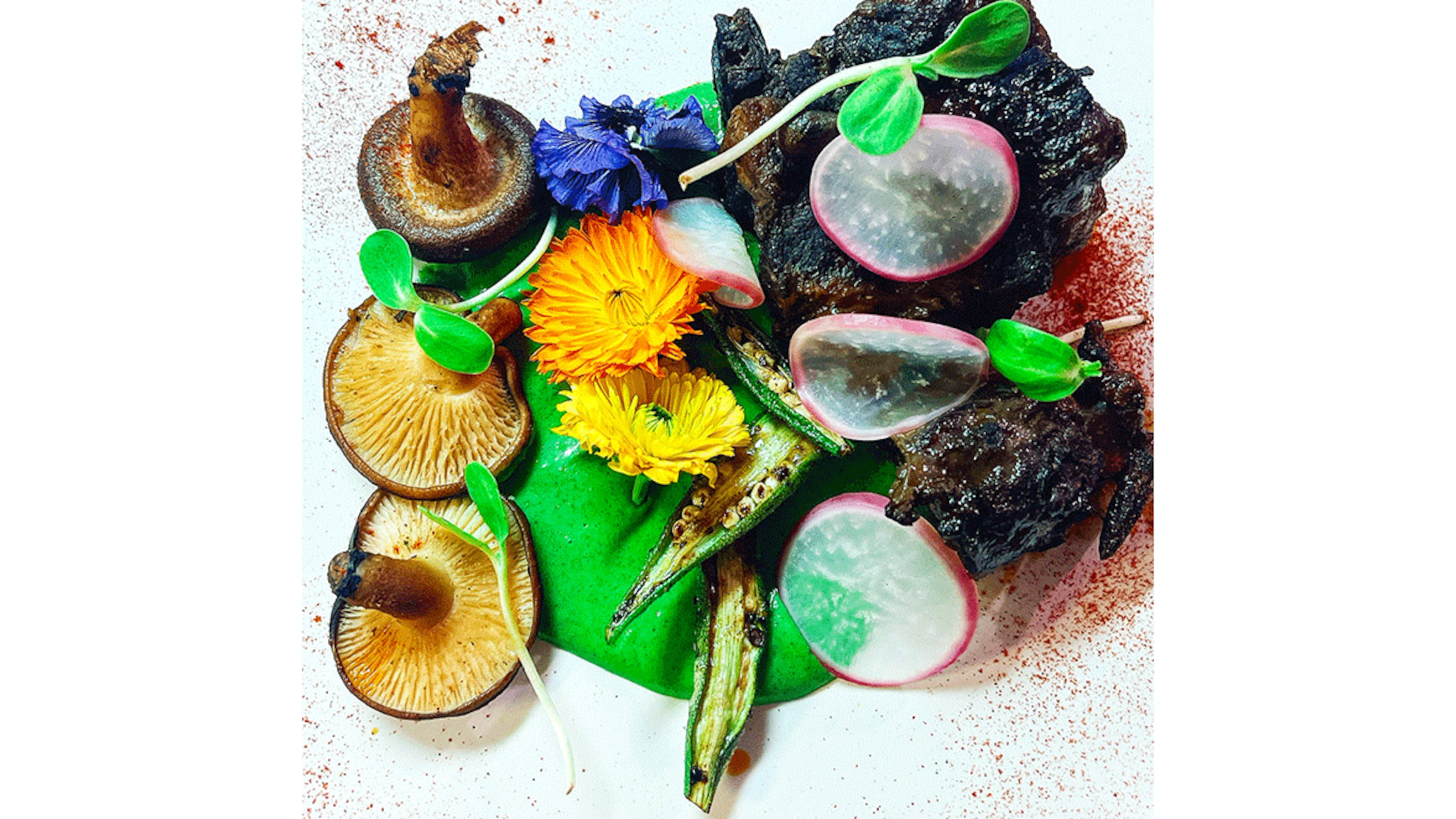 Oxtails in Summer dish from the menu of the forthcoming Liz & Leon's in the South Downtown development. / Courtesy of Liz & Leon's