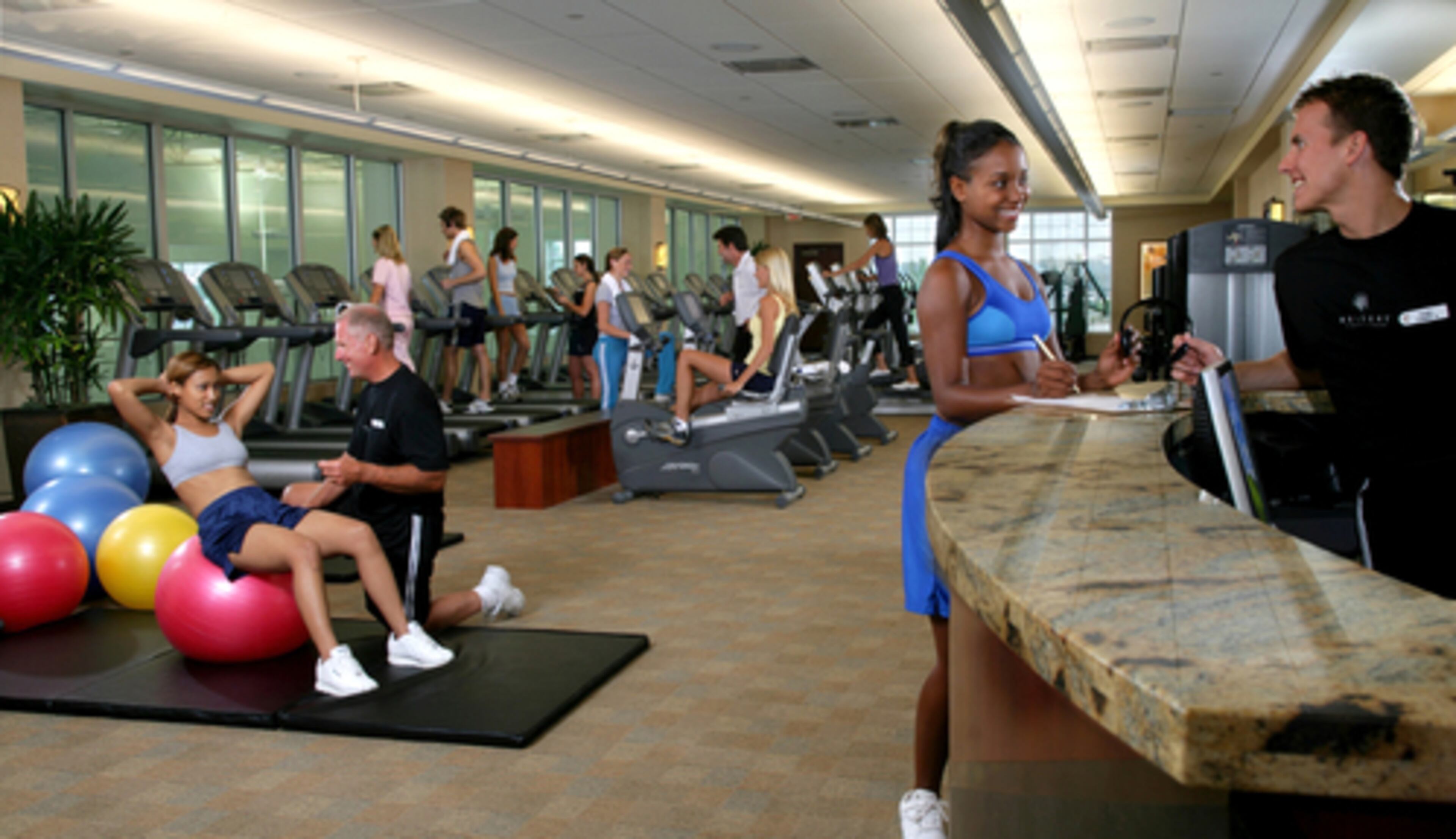 Relache spa at the Gaylord Opryland Resort in Nashville offers a fully-equipped fitness center.