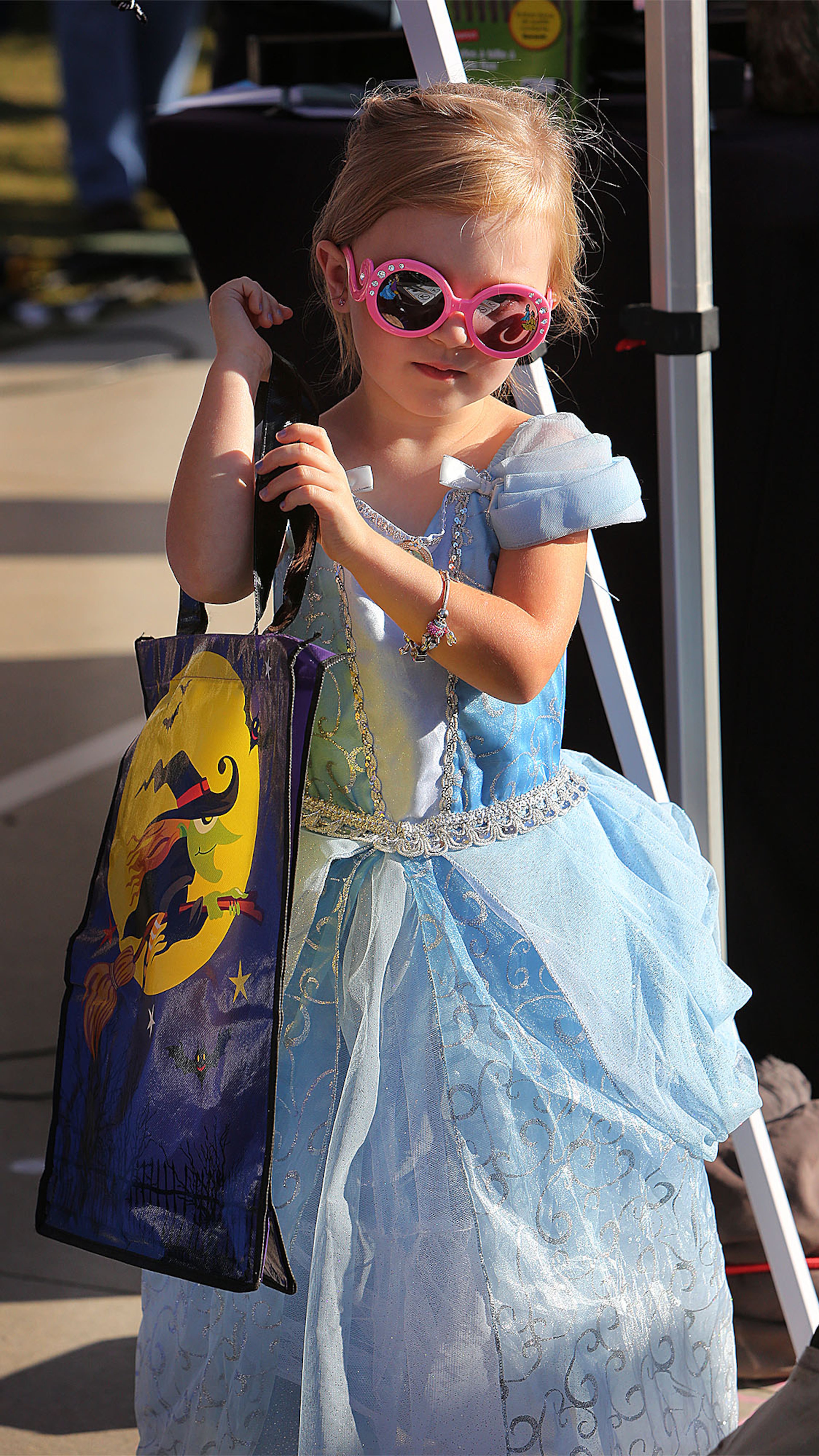 Four-year-old Olivia McDonald dressed at a princess at the Kennesaw State University Owl-O-Ween, Atlanta's only hot air balloon festival also billed as Atlanta's largest costume party. (Photo by Phil Skinner)