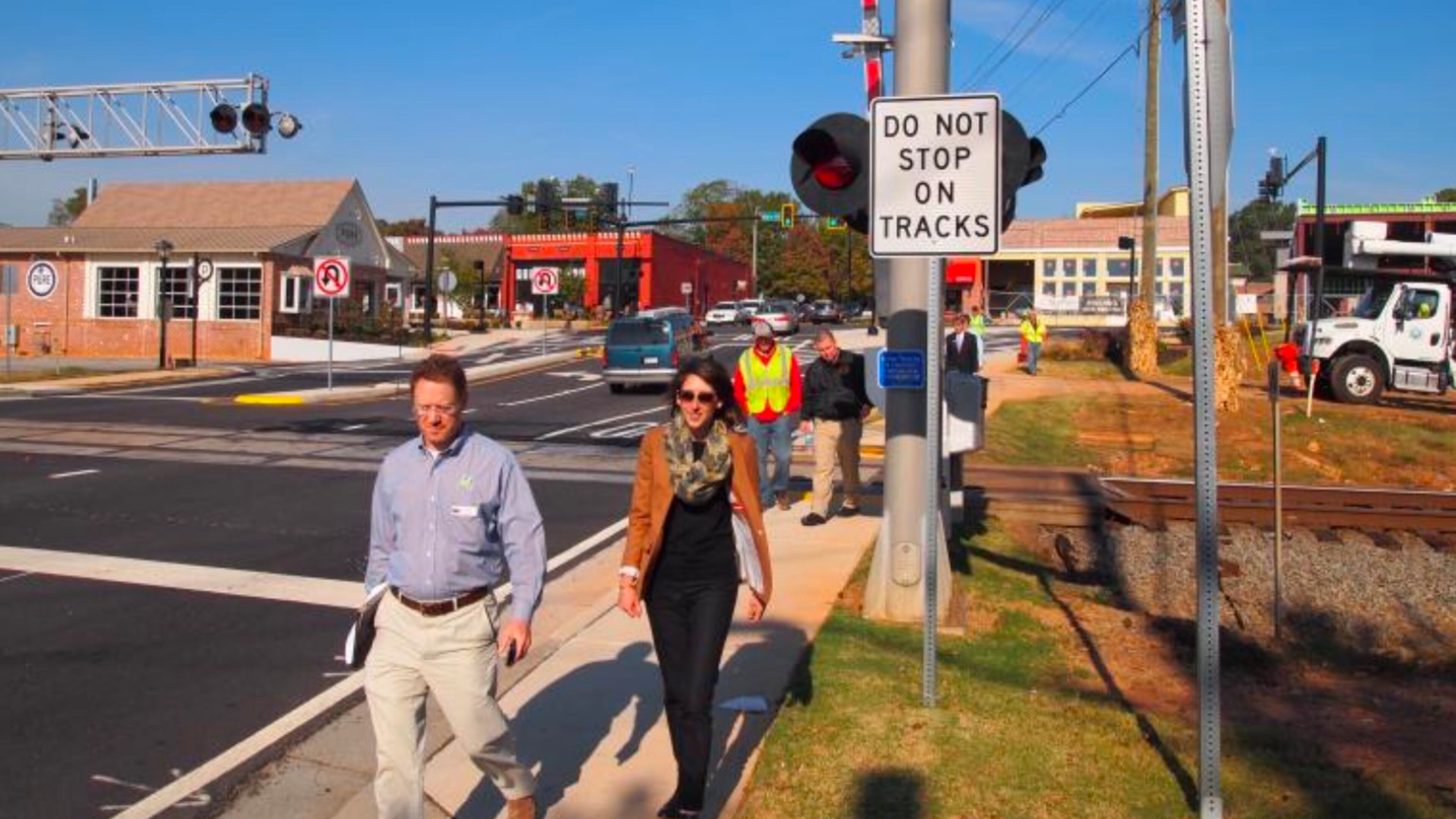 Duluth citizens participating in an Atlanta Regional Commission program to evaluate walking and biking in the city. Courtesy City of Duluth