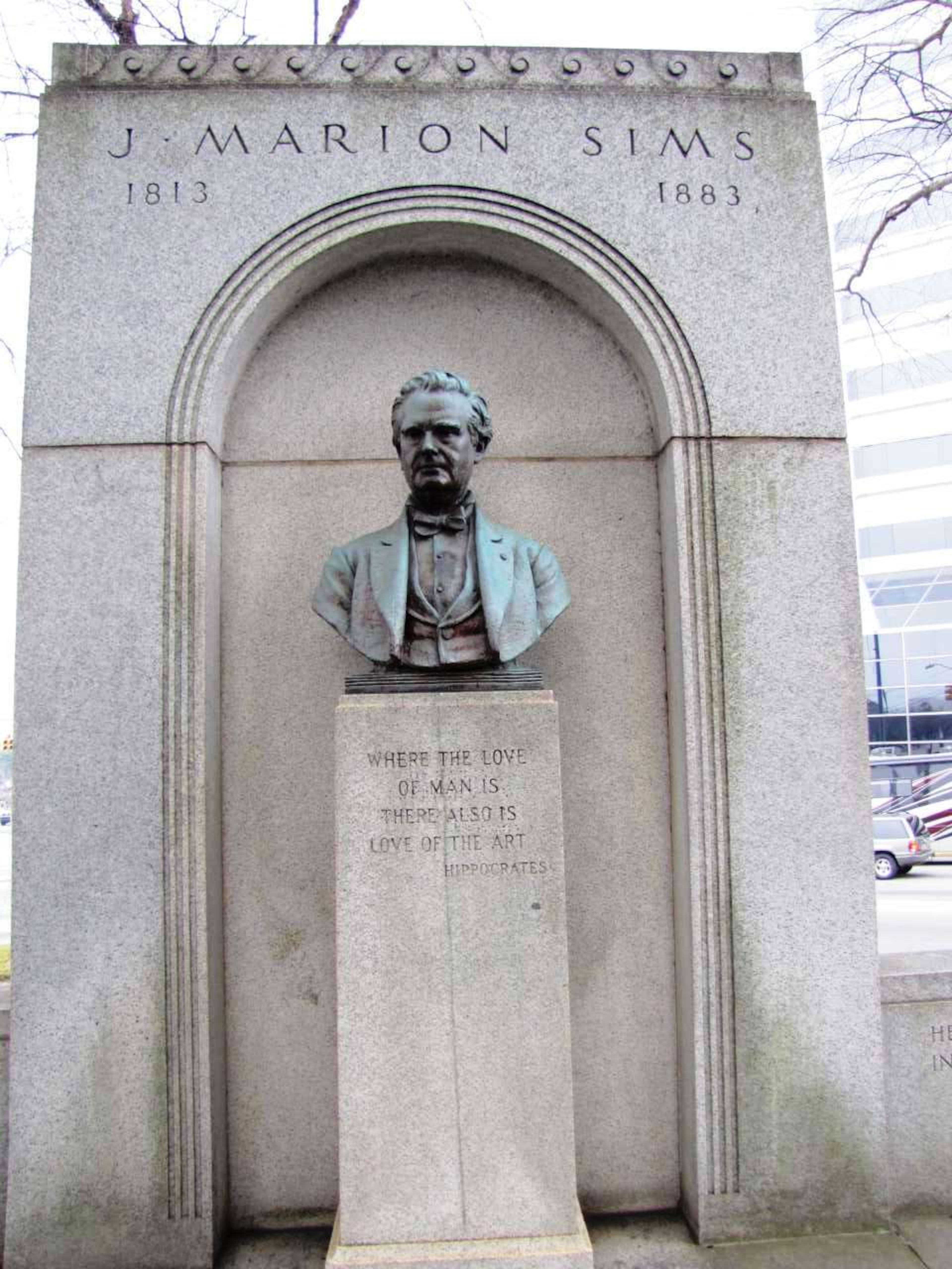 A monument in Columbia, S.C., honors J. Marion Sims, the founder of gynecology in the mid-1800s. Contributed by City of Columbia. HANDOUT PHOTO - NOT FOR RESALE