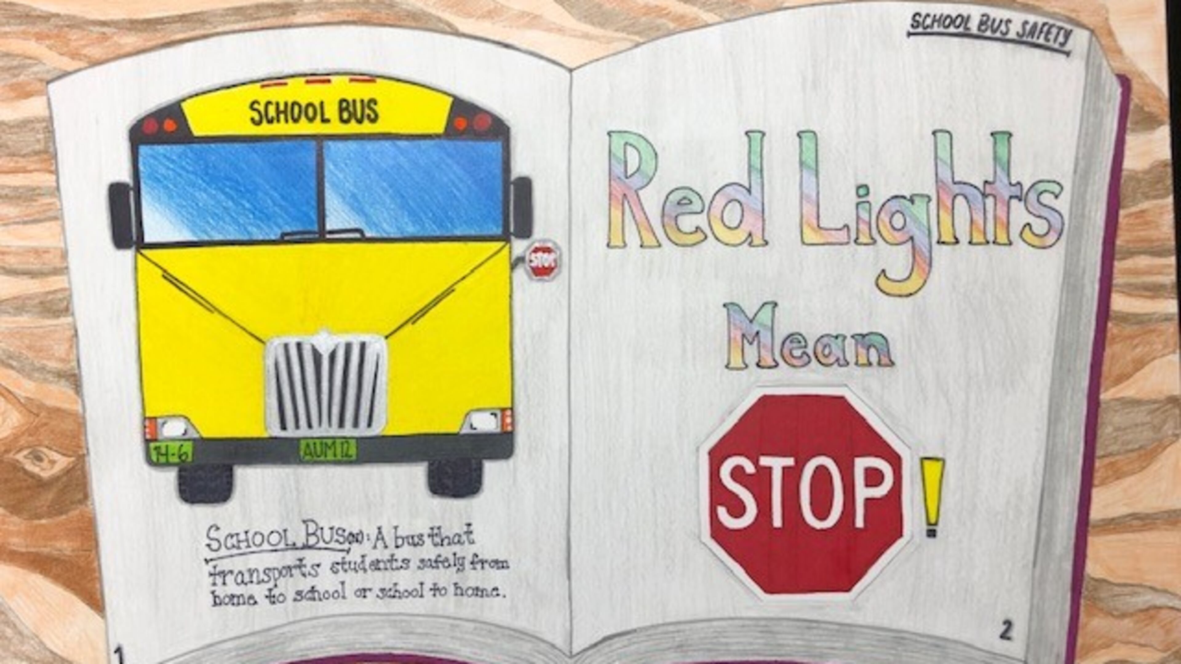 Aumkar Patel of Union Grove Middle School took the Division 3 prize in the Henry County Schools Bus Safety poster contest.