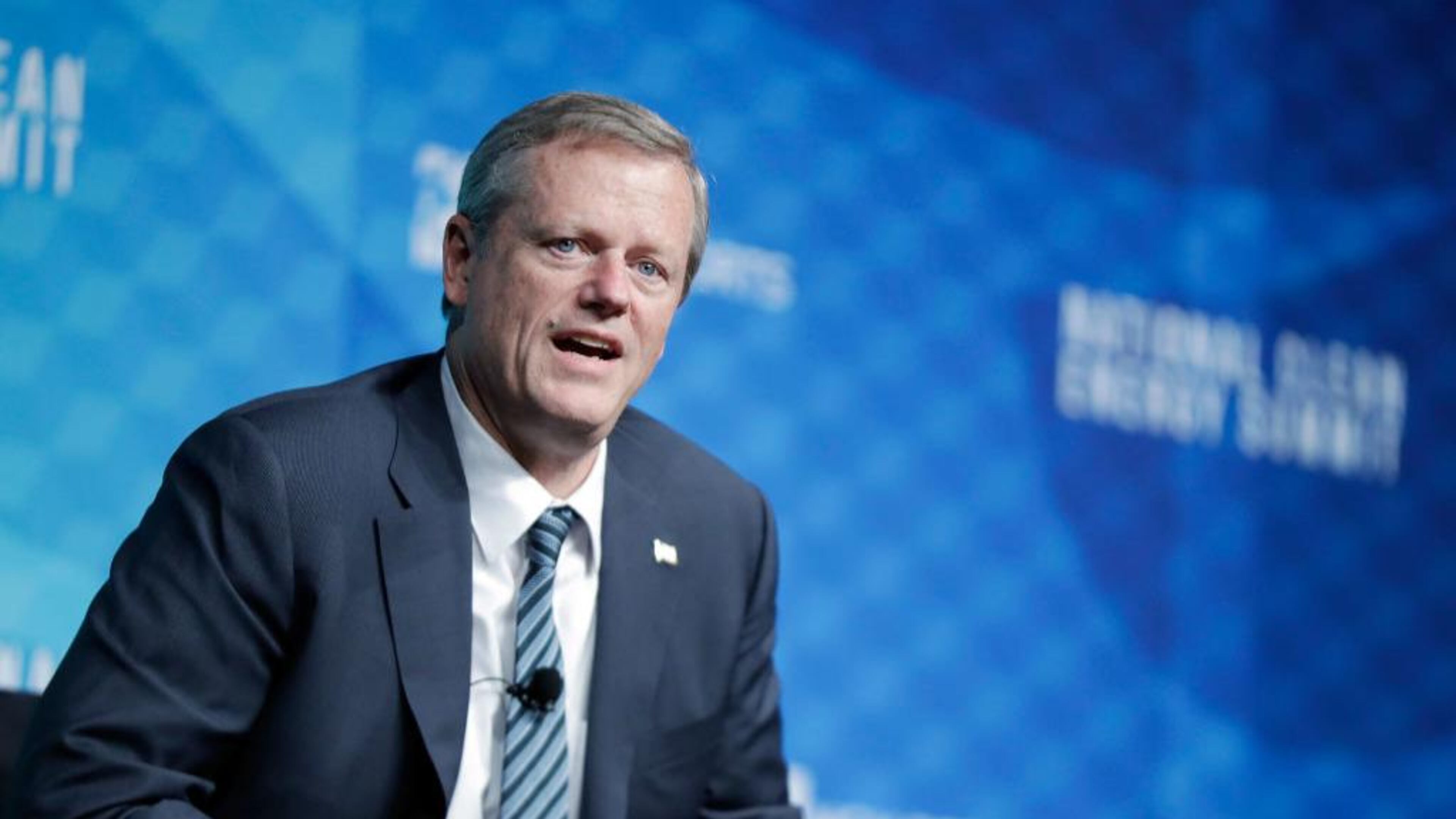 Massachusetts Governor Charlie Baker speaks during the National Clean Energy Summit 9.0 on October 13, 2017 in Las Vegas, Nevada.
