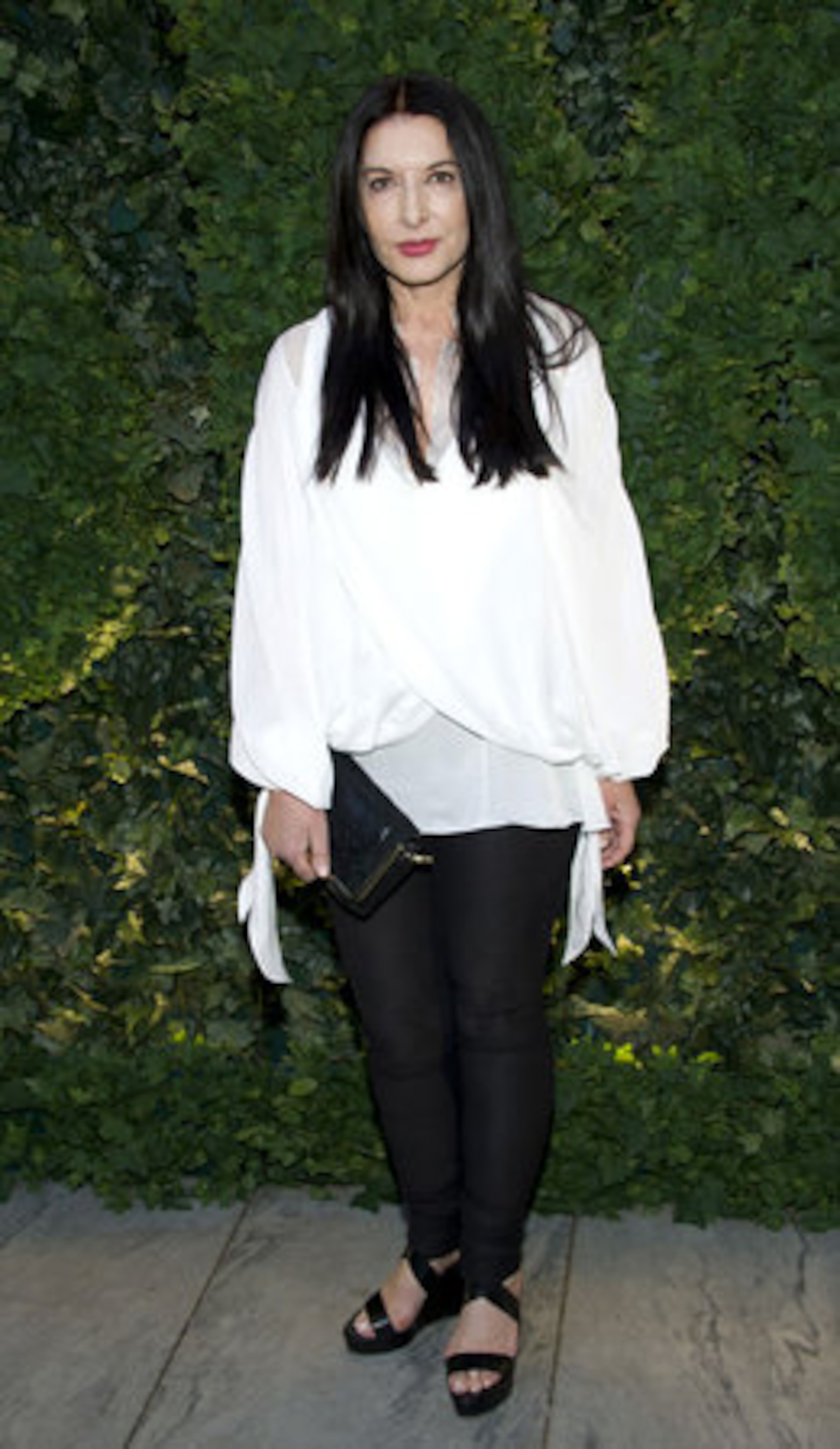Artist Marina Abramovic arrives at MOMA's Party in the Garden.