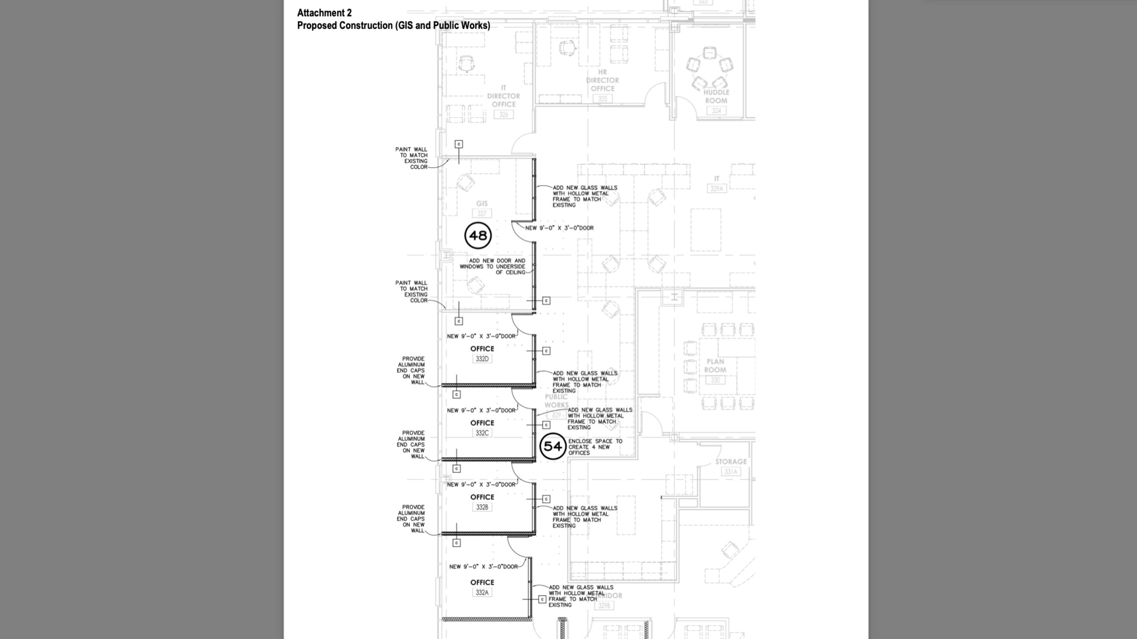 Johns Creek recently approved a contract to construct improvements to the Public Works and GIS work area on the third floor. (Courtesy City of Johns Creek)