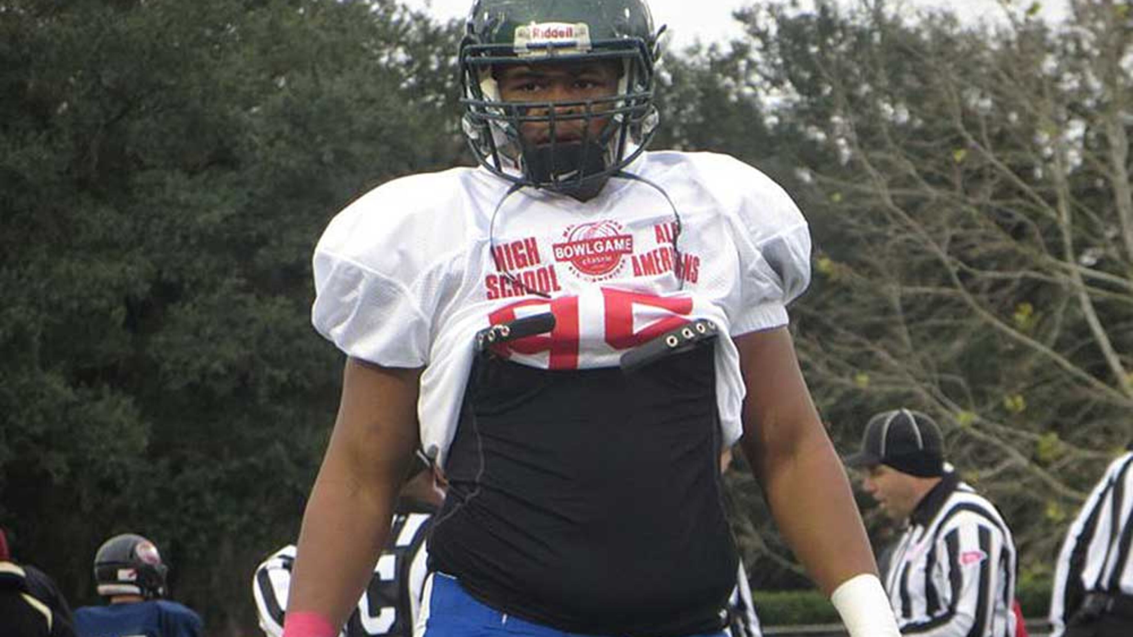 A defensive standout as a high schooler in Louisiana, Lee is working with the offensive line at Georgia Tech.
