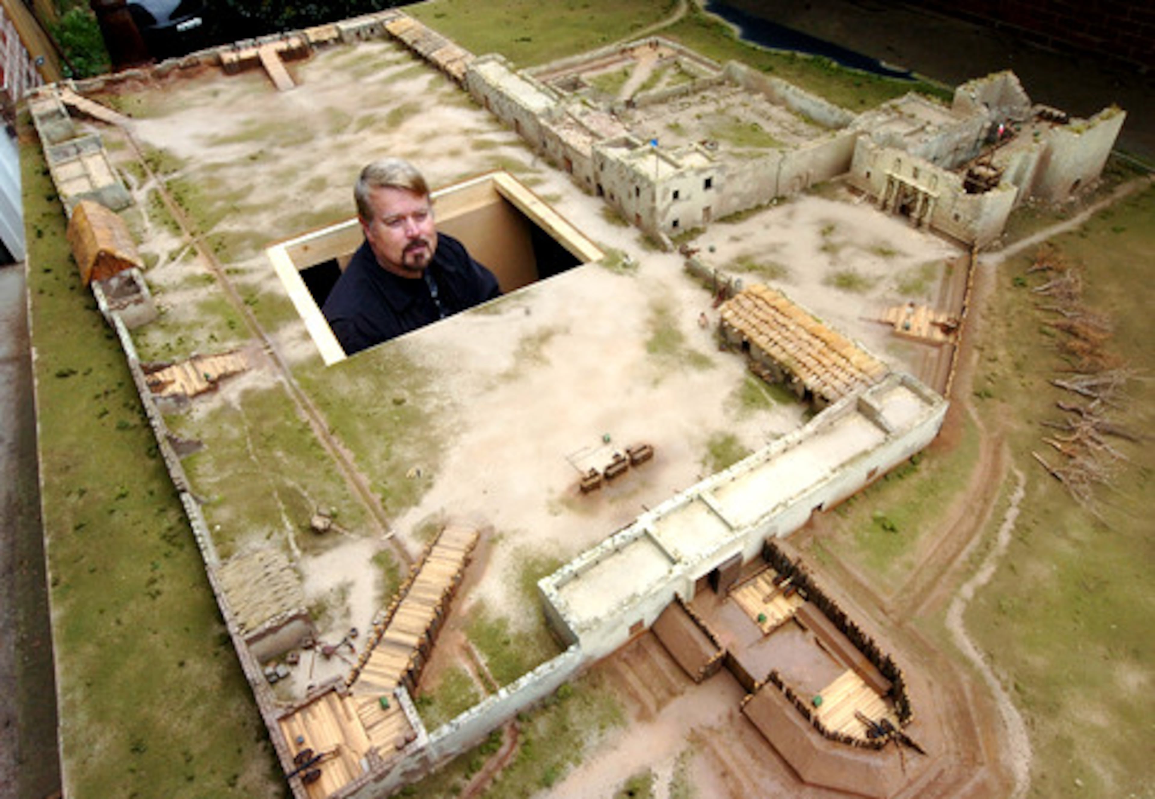 A recent movie about the siege between Texas rebels and Republic of Mexico forces spurred Lemon into creating a historically correct version of the Alamo. It wasn't the storytelling in the 1960 or 2004 movies that bothered him. It was the geography.