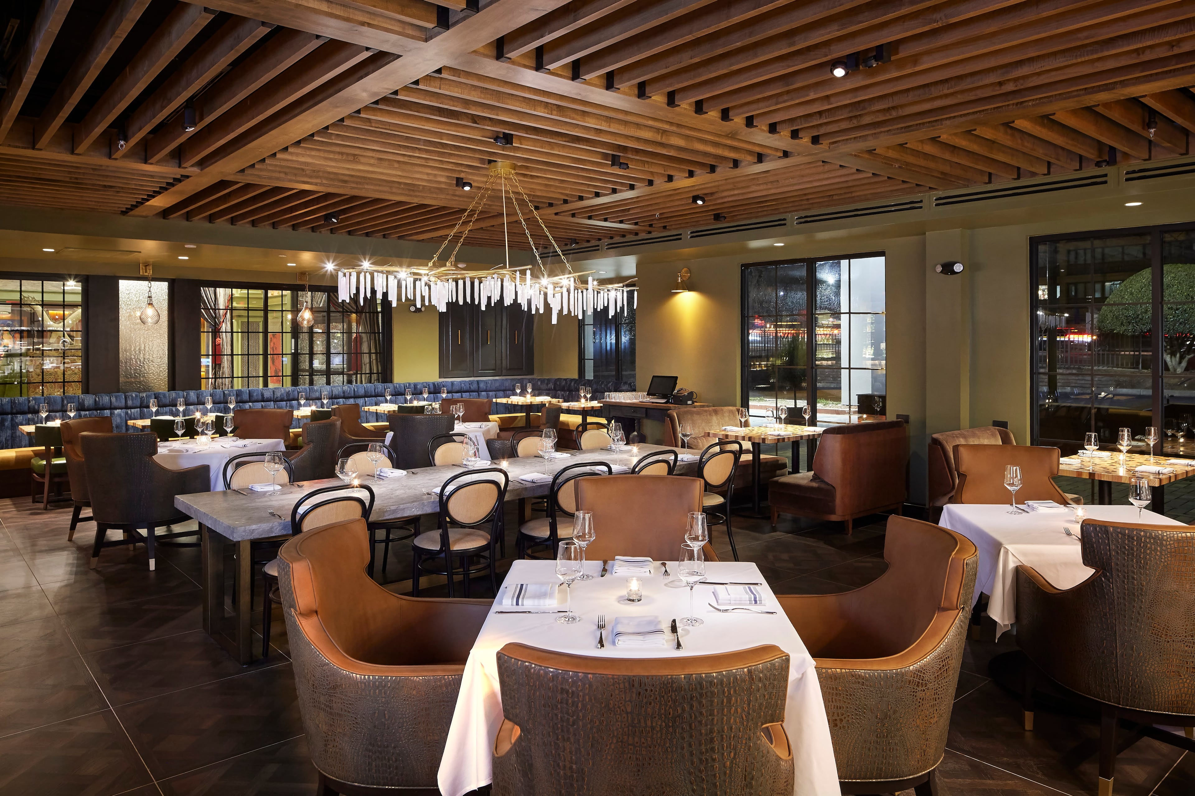 The dining room at Fia in the Burgess Hotel in Buckhead. (Courtesy of Fia Restaurant)