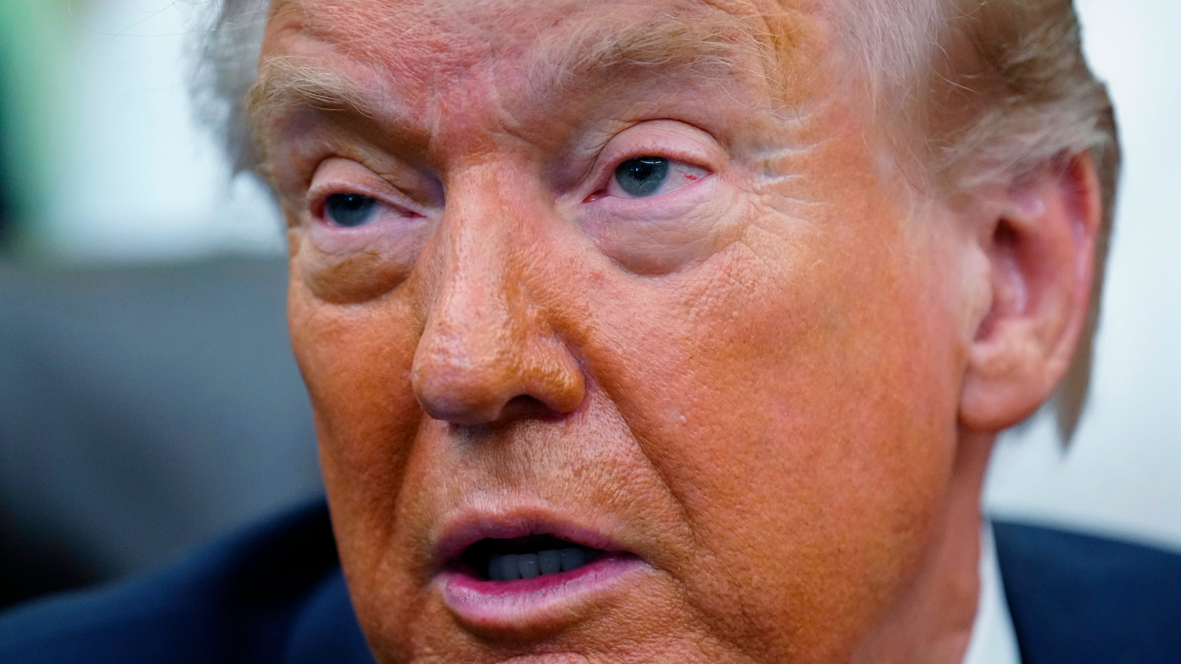 President Donald Trump speaks before signing a proclamation in the Oval Office at the White House, Tuesday, May 5, 2026, in Washington. (AP Photo/Jacquelyn Martin)