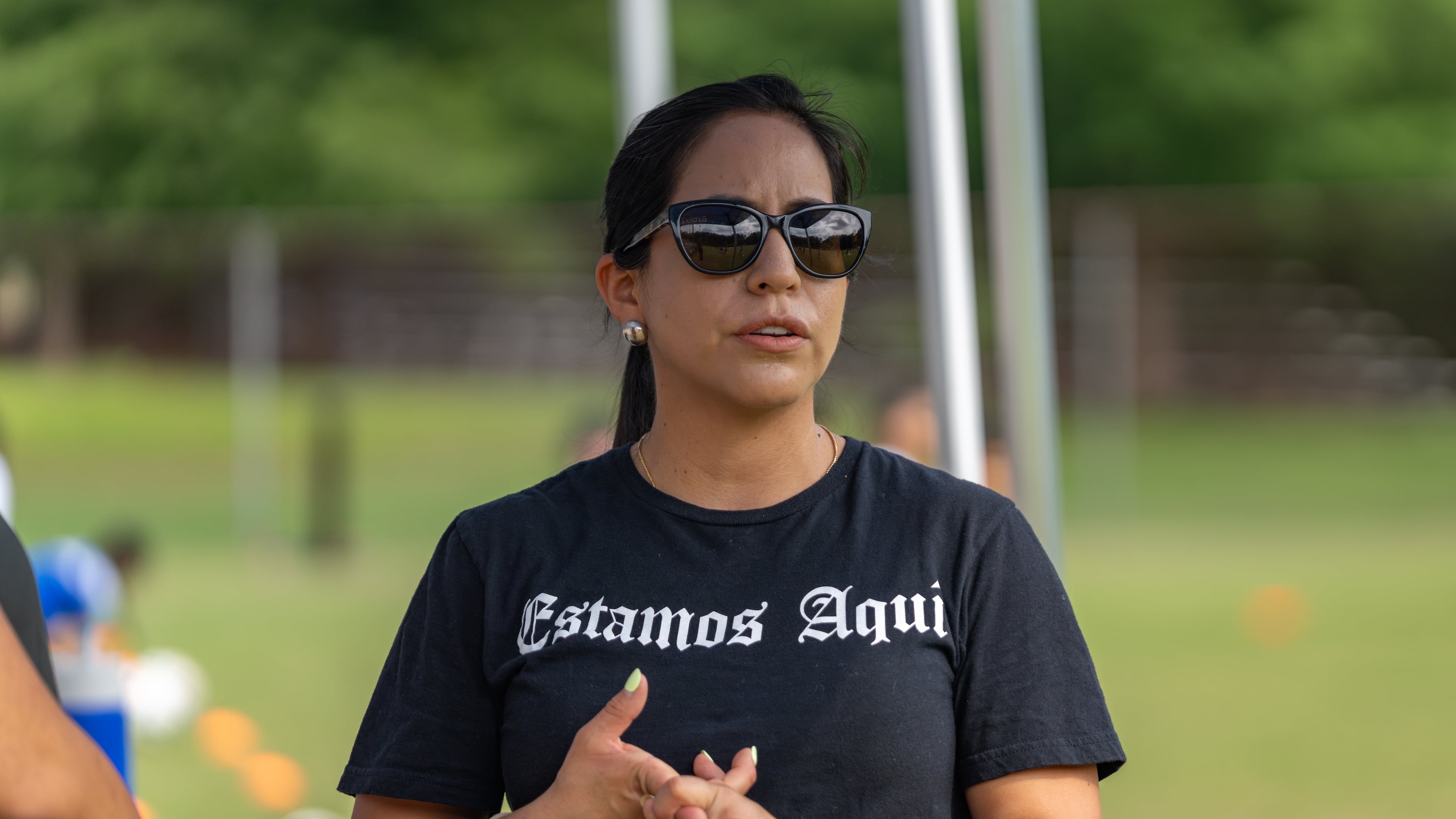 In preparation for the FIFA World Cup, the Latino Community Fund is sponsoring a soccer clinic and workshop for families to learn how to handle potential ICE interactions during the event. (Ben Hendren for the AJC)