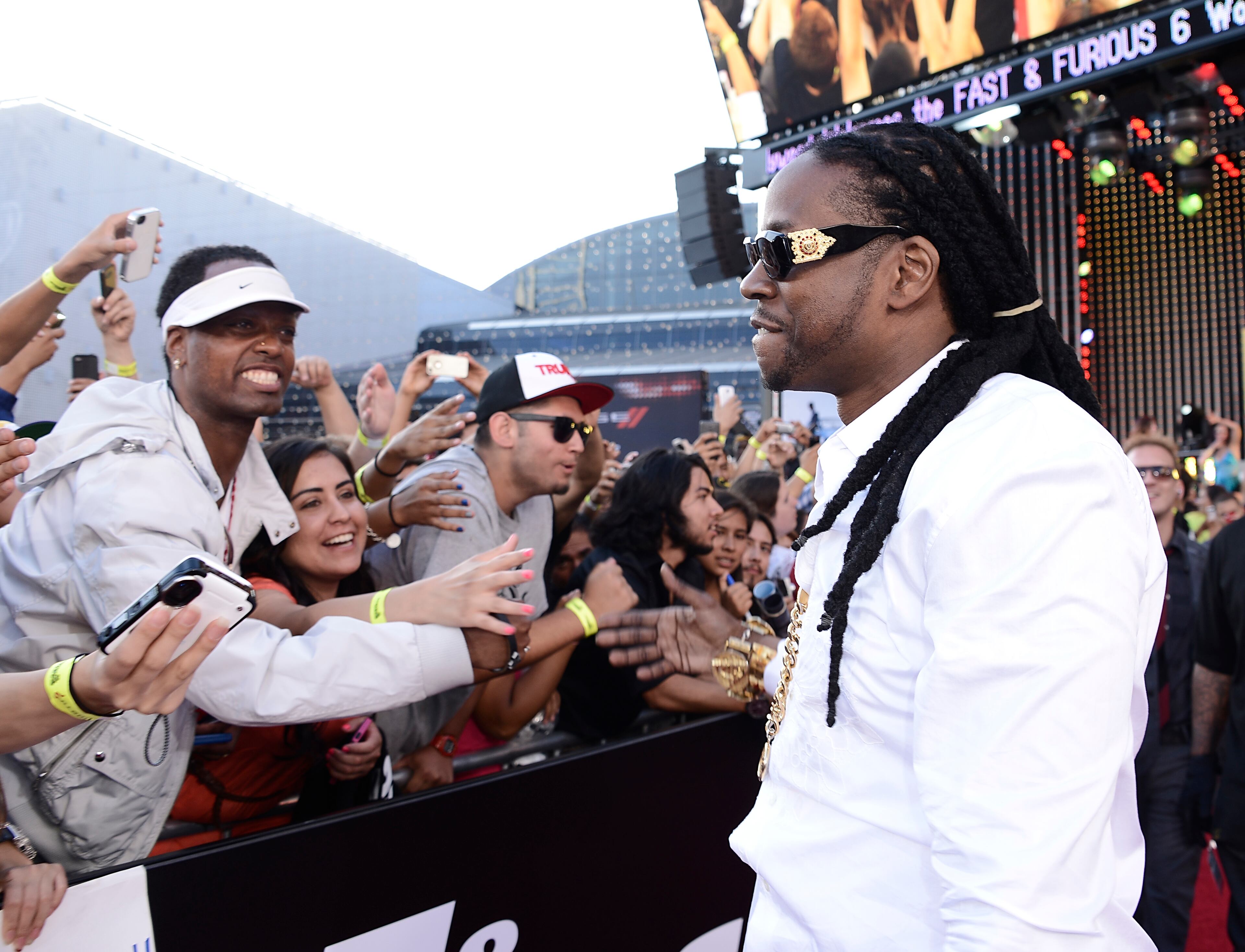 Rapper 2 Chainz arrives at the LA Premiere of the "Fast & Furious 6" at the Gibson Amphitheatre on Tuesday, May 21, 2013 in Universal City, Calif.